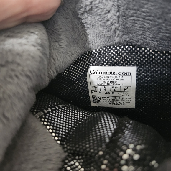 Columbia Minx III Winter Boots Women Youth Sz 6 Gray Waterproof Insulated Snow - Picture 8 of 16